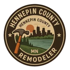 Upright Home Services Service Area Seal Hennepin Handyman Services and Remodeler
